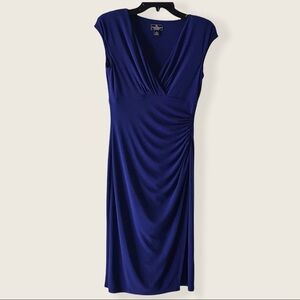 American Living V-Neck Blue Jersey Dress. Size 2